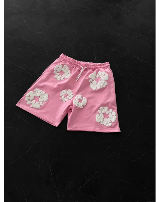DENİM TEARS ŞORT PEMBE