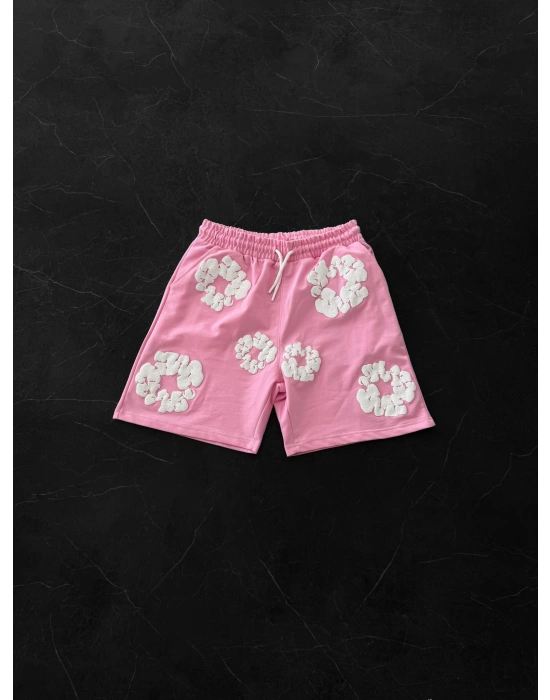 DENİM TEARS ŞORT PEMBE