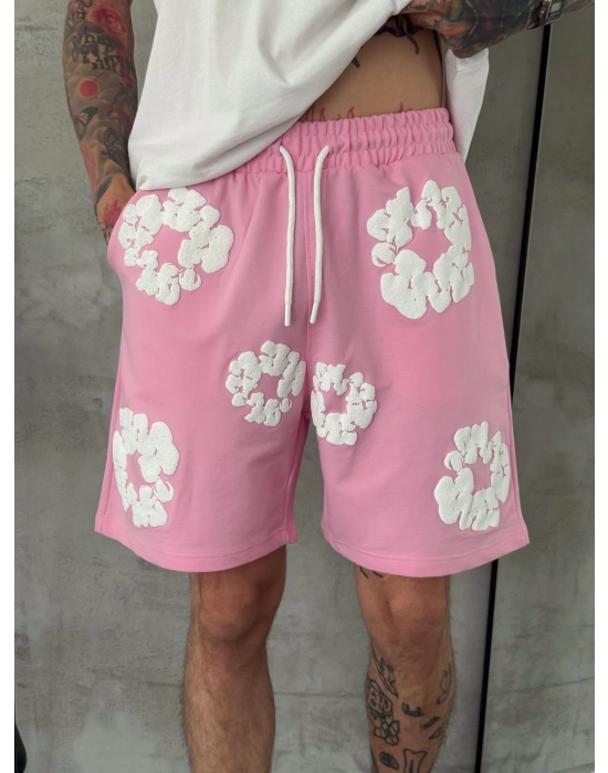 DENİM TEARS ŞORT PEMBE