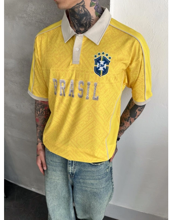 DK BRASİL OVERSİZE POLO YAKA TİŞÖRT