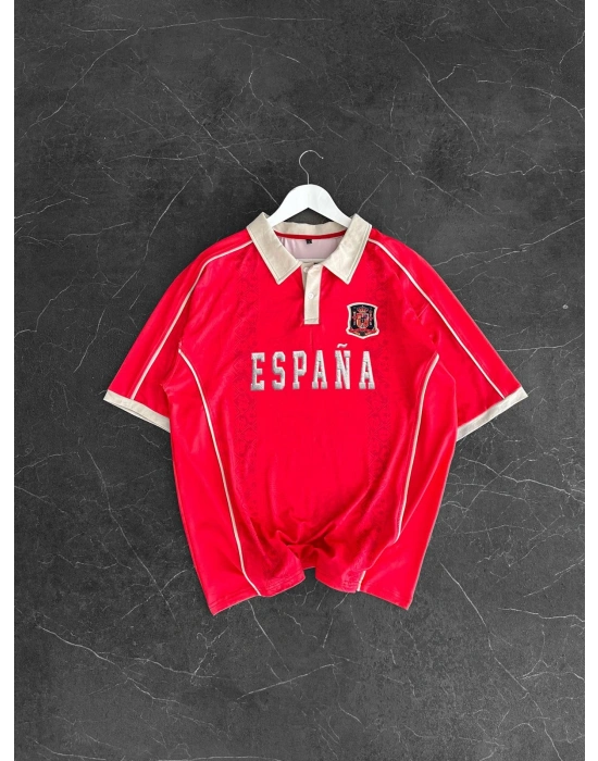 DK ESPANA OVERSİZE POLO YAKA TİŞÖRT