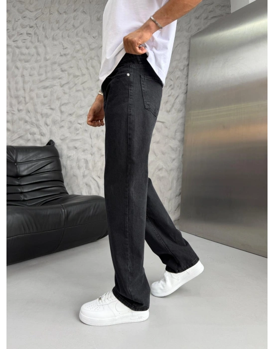 DÜZ BAGGY KOT PANTOLON SİYAH