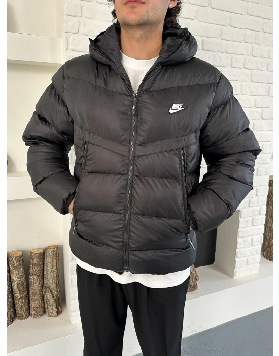 ELYAF DOLUM YAN CEP FULL ŞİŞME MONT SİYAH