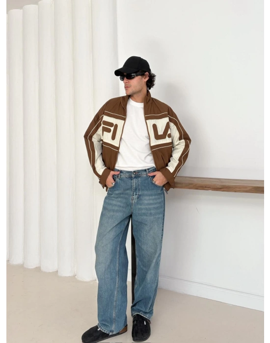 FI LA KIRIŞIK KUMAŞ OVERSİZE MONT KAHVERENGİ