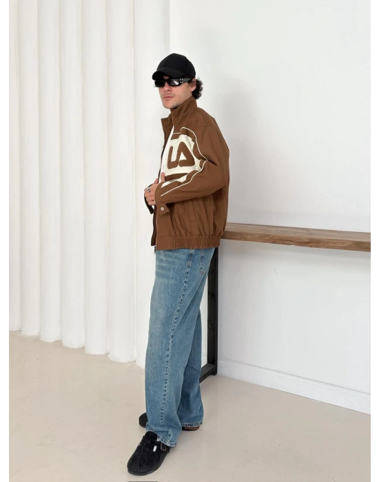 FI LA KIRIŞIK KUMAŞ OVERSİZE MONT KAHVERENGİ