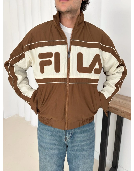 FI LA KIRIŞIK KUMAŞ OVERSİZE MONT KAHVERENGİ