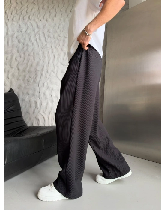 FİTİLLİ BASİC FULL BAGGY PANTOLON SİYAH