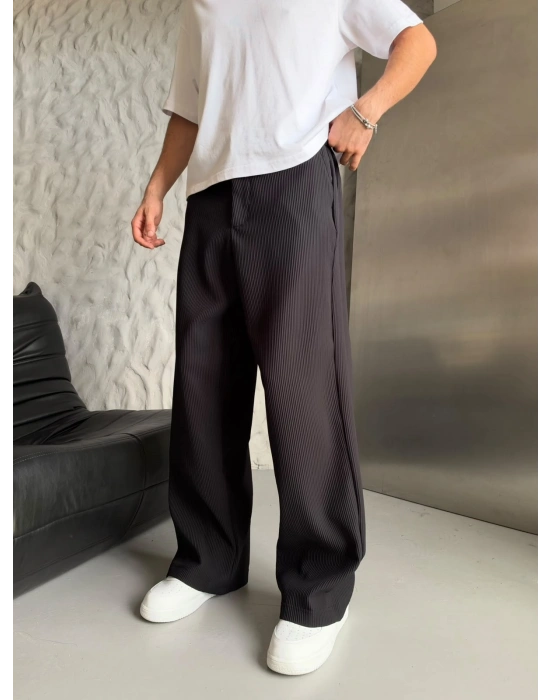 FİTİLLİ BASİC FULL BAGGY PANTOLON SİYAH