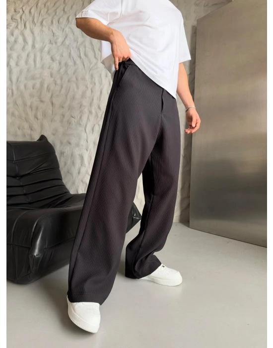 FİTİLLİ BASİC FULL BAGGY PANTOLON SİYAH
