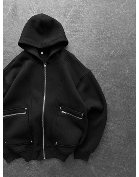 FULL CEP DETAY BASİC HIRKA SİYAH