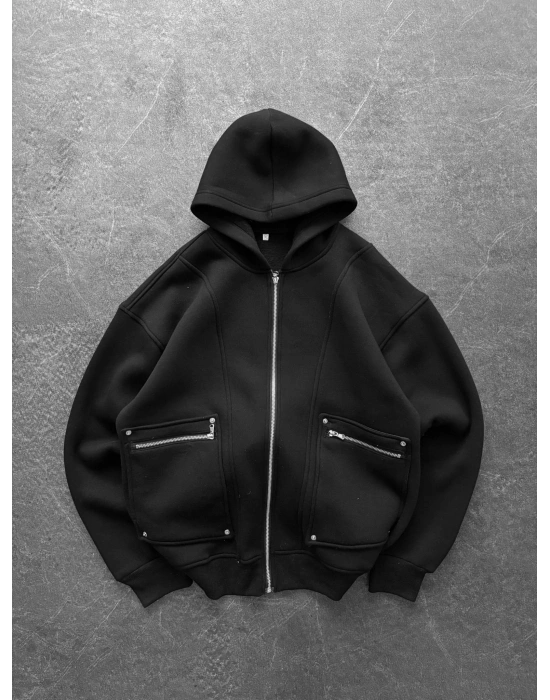 FULL CEP DETAY BASİC HIRKA SİYAH