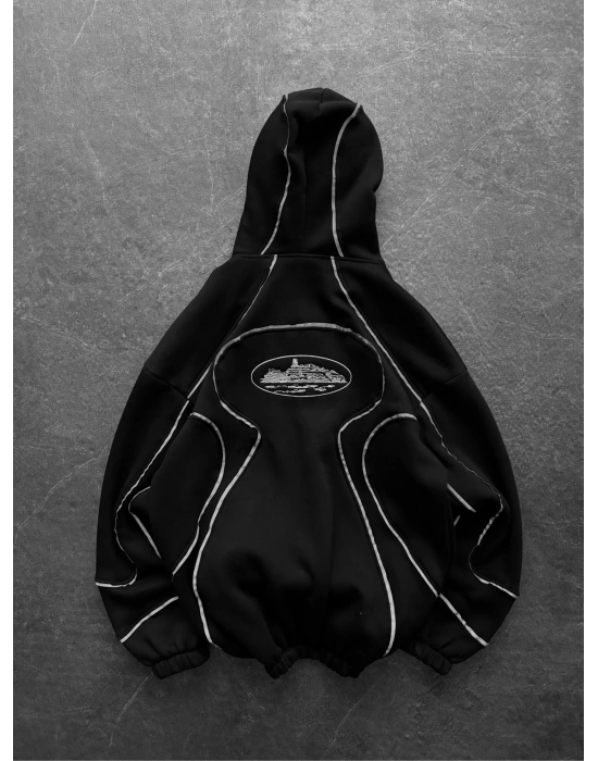 FULL REFLEKTÖR BİYE OVERSİZE HIRKA