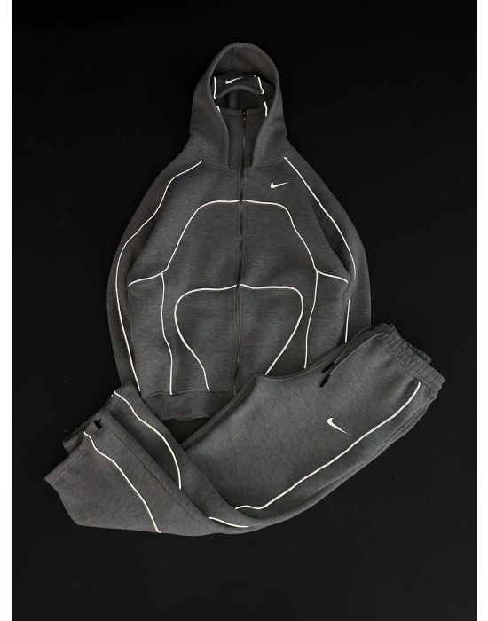 FULL REFLEKTÖR OVERSİZE CP EŞOFMAN TAKIMI GRİ