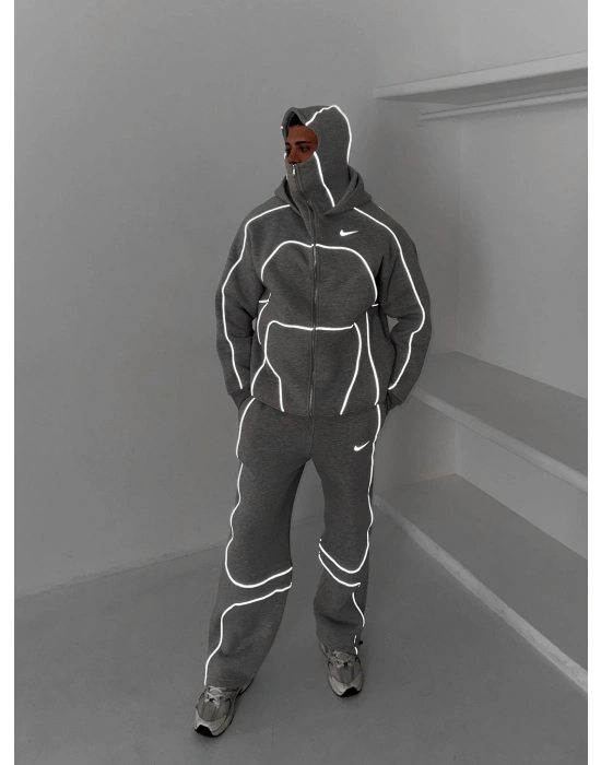 FULL REFLEKTÖR OVERSİZE CP EŞOFMAN TAKIMI GRİ