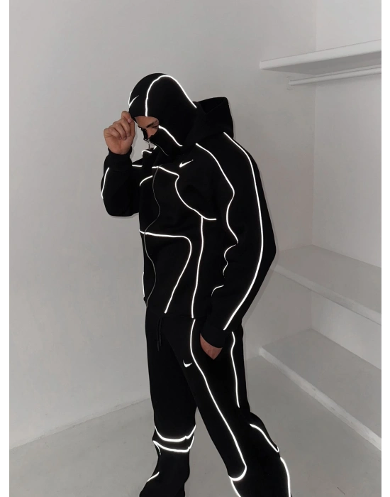 FULL REFLEKTÖR OVERSİZE CP EŞOFMAN TAKIMI SİYAH