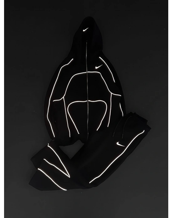 FULL REFLEKTÖR OVERSİZE CP EŞOFMAN TAKIMI SİYAH