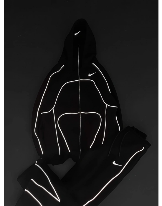 FULL REFLEKTÖR OVERSİZE CP EŞOFMAN TAKIMI SİYAH