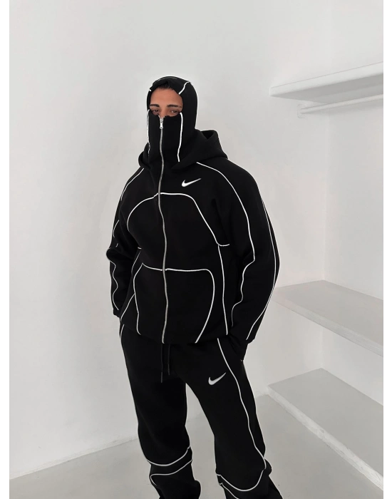 FULL REFLEKTÖR OVERSİZE CP EŞOFMAN TAKIMI SİYAH