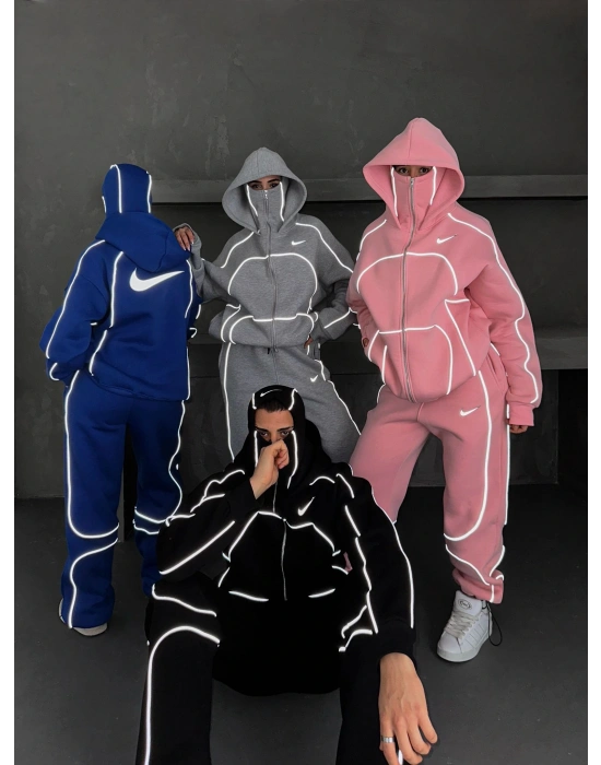 FULL REFLEKTÖR OVERSİZE CP EŞOFMAN TAKIMI SİYAH