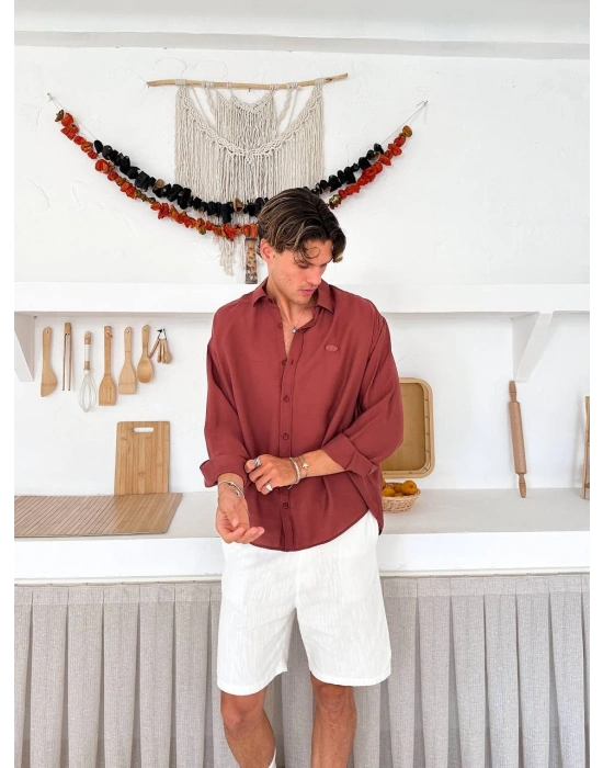 G ARMA MODAL GÖMLEK ACI KAHVE