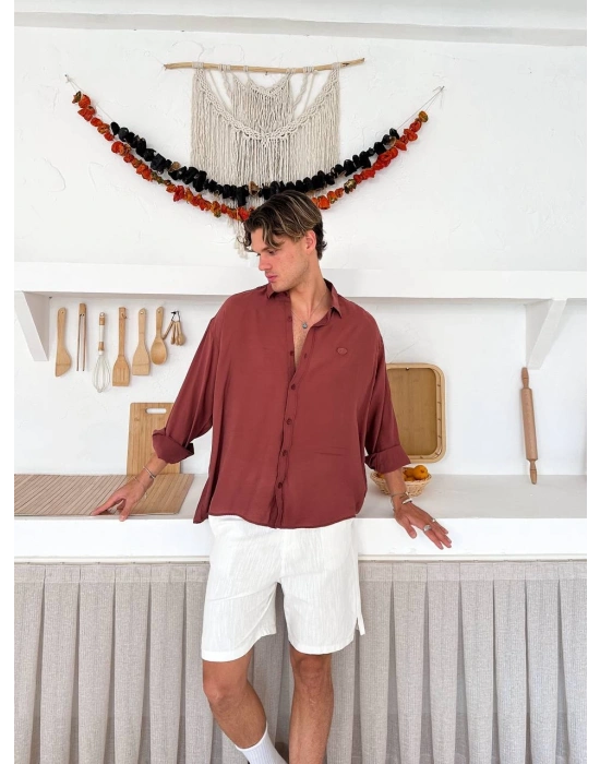 G ARMA MODAL GÖMLEK ACI KAHVE