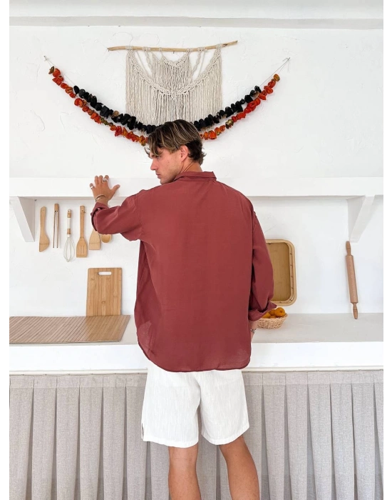 G ARMA MODAL GÖMLEK ACI KAHVE