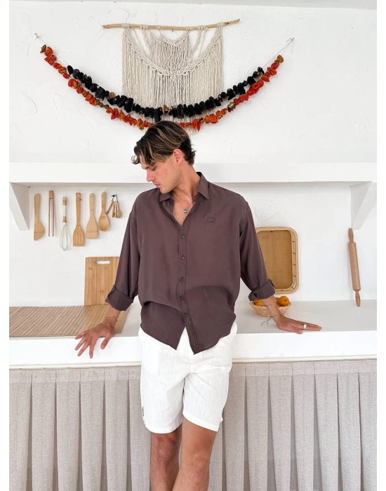 G ARMA MODAL GÖMLEK KAHVE