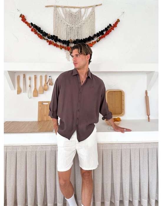 G ARMA MODAL GÖMLEK KAHVE