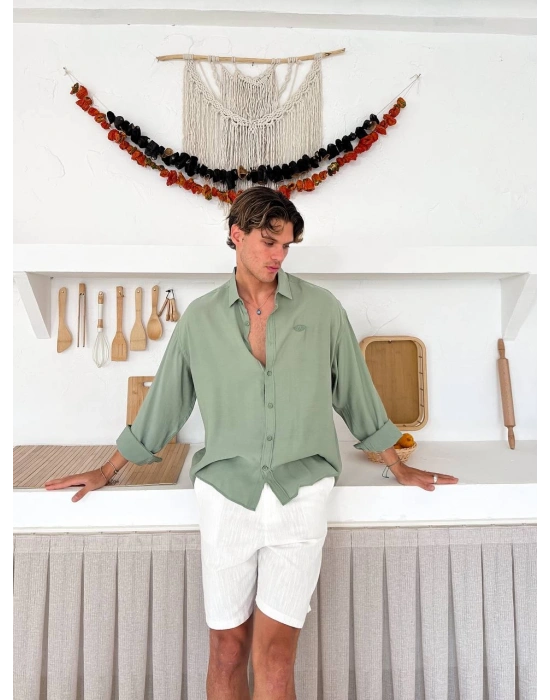 G ARMA MODAL GÖMLEK MİNT YEŞİLİ