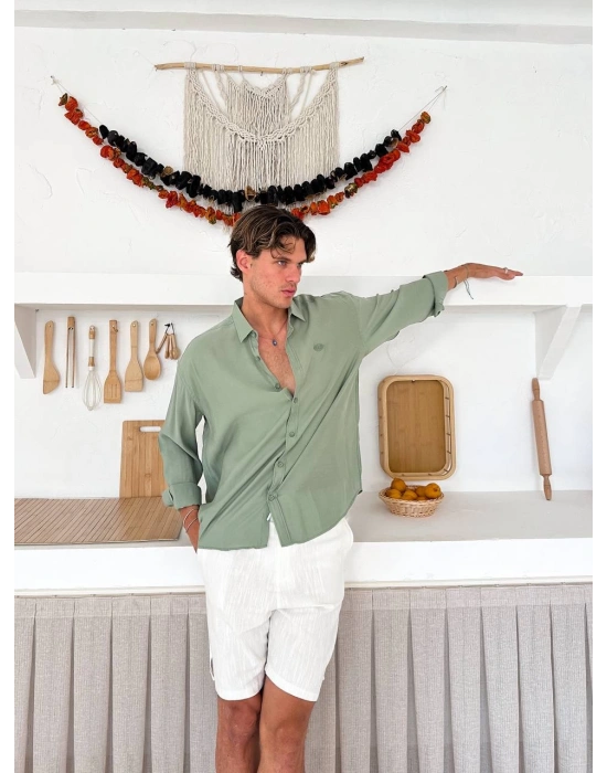 G ARMA MODAL GÖMLEK MİNT YEŞİLİ