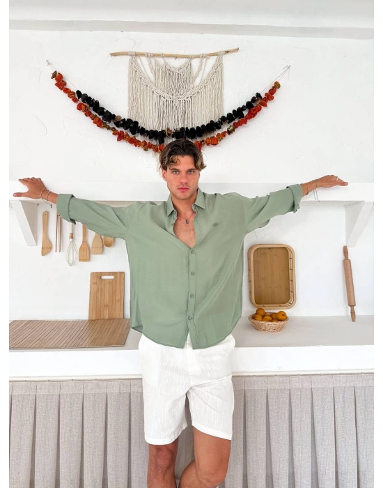 G ARMA MODAL GÖMLEK MİNT YEŞİLİ