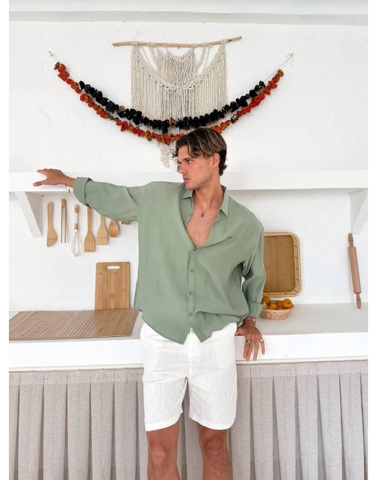 G ARMA MODAL GÖMLEK MİNT YEŞİLİ