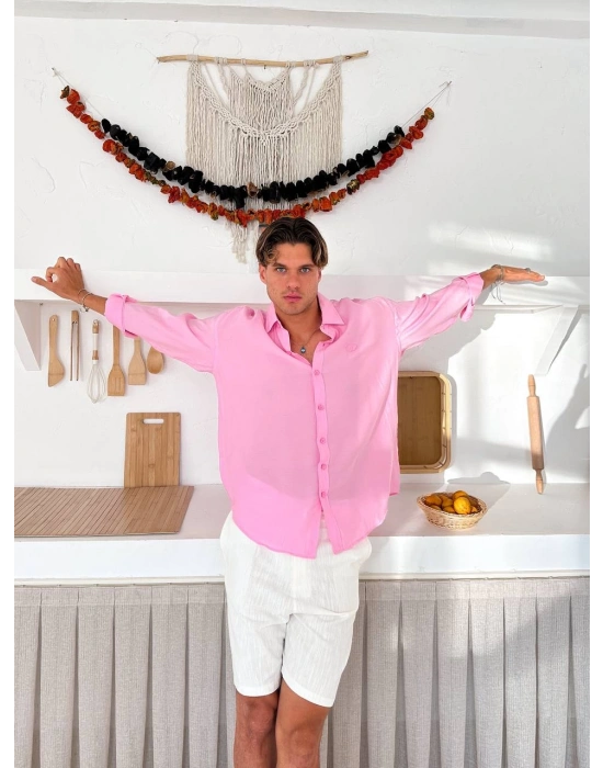 G ARMA MODAL GÖMLEK PEMBE