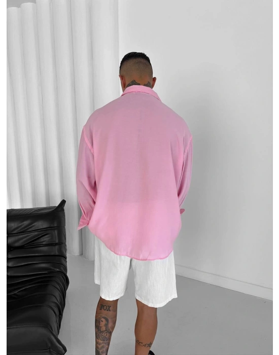 ARMALI MODAL GÖMLEK PEMBE