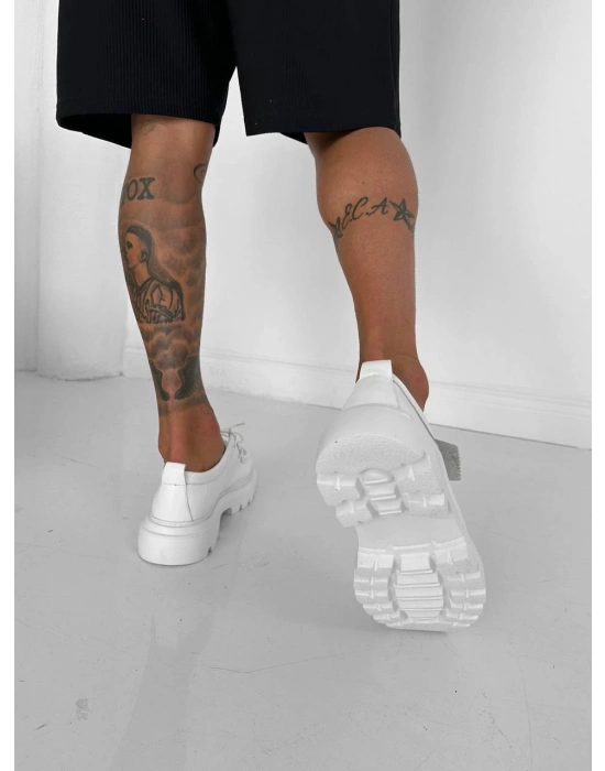 GG LUX DERİ AYAKKABI BEYAZ