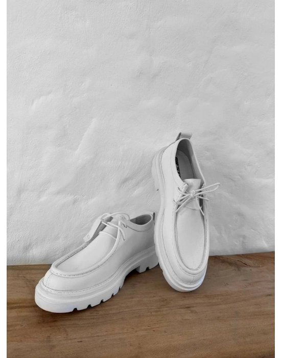 GG LUX DERİ AYAKKABI BEYAZ