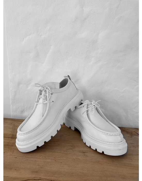 GG LUX DERİ AYAKKABI BEYAZ