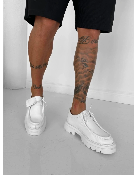 GG LUX DERİ AYAKKABI BEYAZ