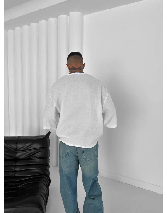 Gİ FAKİRKOL TİŞÖRT BEYAZ