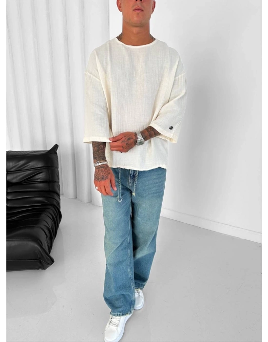 Gİ FAKİRKOL TİŞÖRT KREM