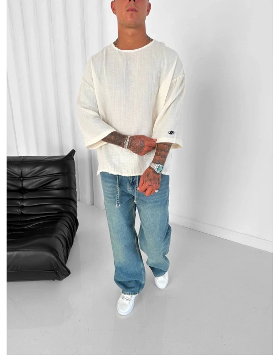 Gİ FAKİRKOL TİŞÖRT KREM