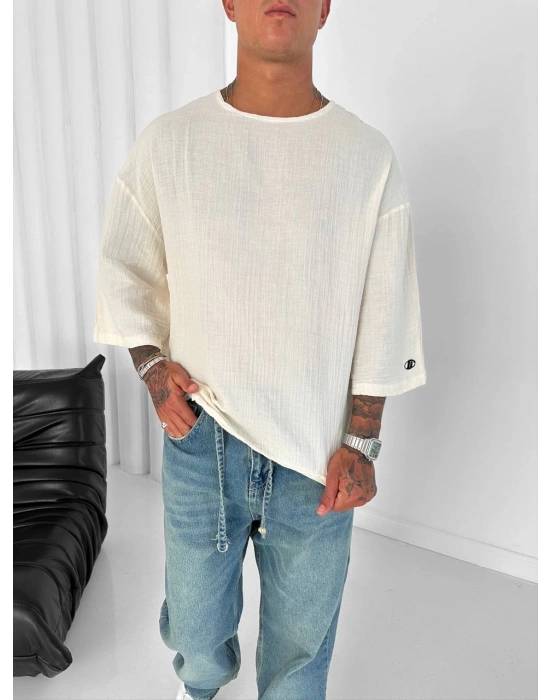 Gİ FAKİRKOL TİŞÖRT KREM