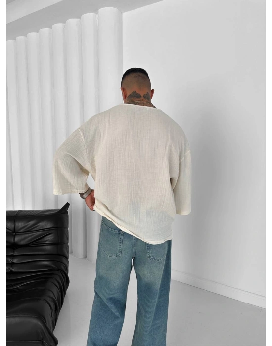 Gİ FAKİRKOL TİŞÖRT KREM