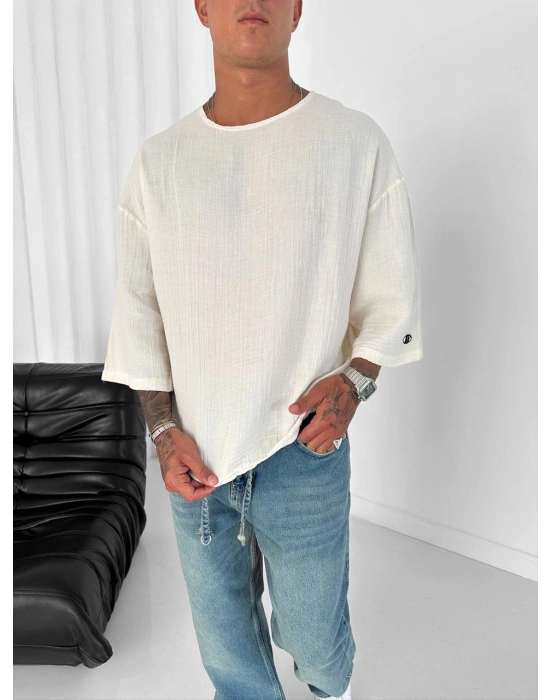 Gİ FAKİRKOL TİŞÖRT KREM