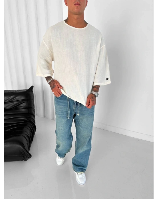 Gİ FAKİRKOL TİŞÖRT KREM