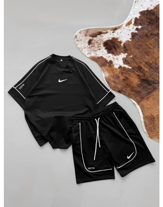 İKI IPLIK KUMAŞ NOCTA TEK ŞORT SİYAH