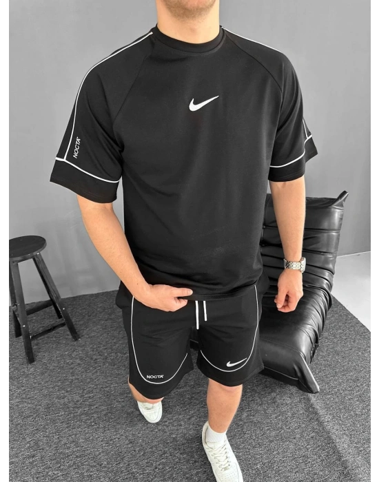 İKI IPLIK KUMAŞ NOCTA TEK ŞORT SİYAH