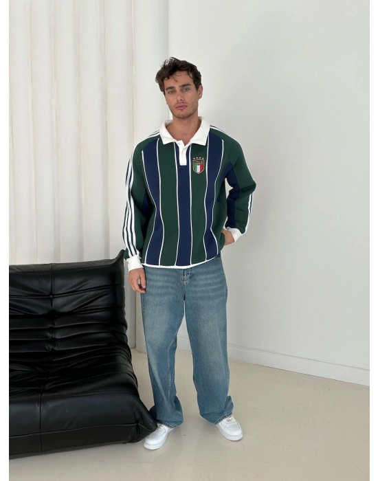 İTALY FULL ŞERİT PARÇALI 3 İPLİK PAMUKLU KUMAŞ SWEAT