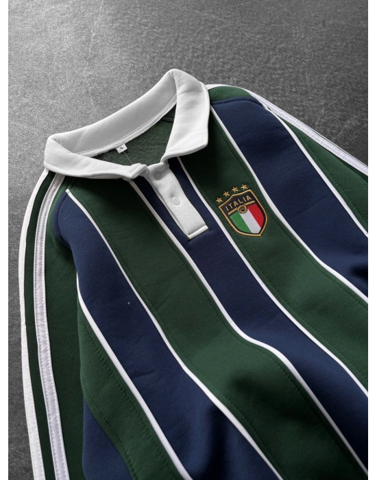 İTALY FULL ŞERİT PARÇALI 3 İPLİK PAMUKLU KUMAŞ SWEAT