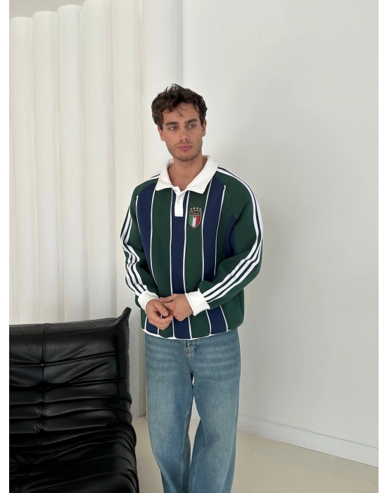 İTALY FULL ŞERİT PARÇALI 3 İPLİK PAMUKLU KUMAŞ SWEAT